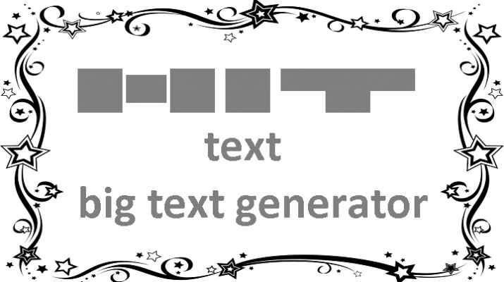 Text Big Text Generator Psfont Tk