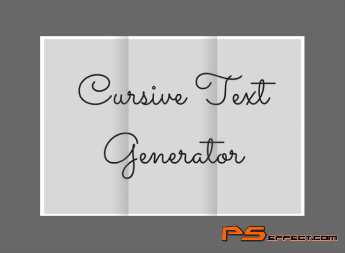 Cursive Font Generator
