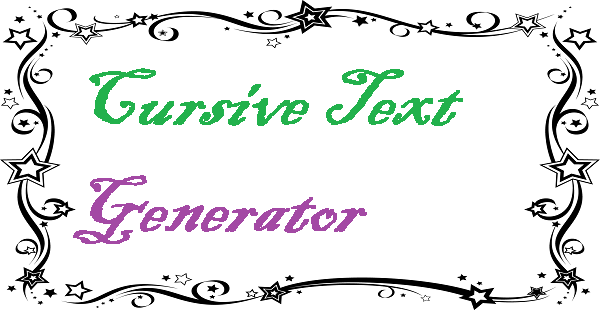 Cursive Text Generator
