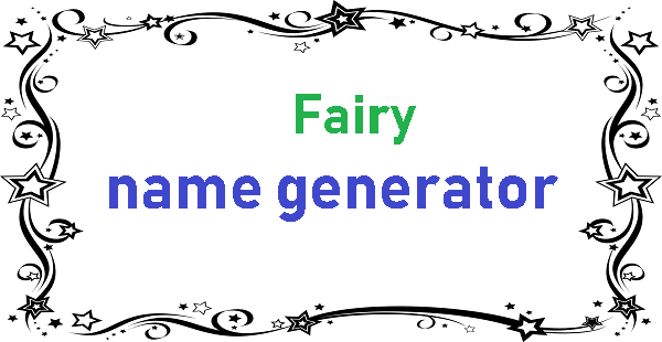 Fairy name generator