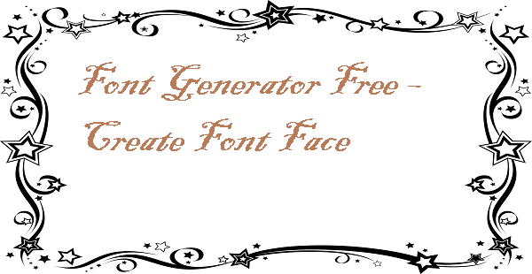Font Generator Free – Create Font Face