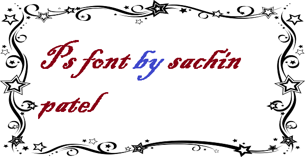 Ps font by sachin patel