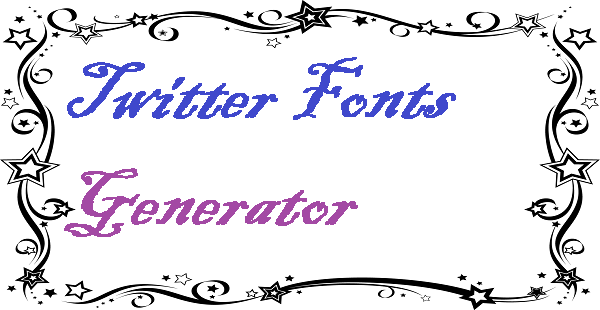 Twitter Fonts Generator