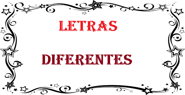 Letras Diferentes letrasdiferentes.com.br