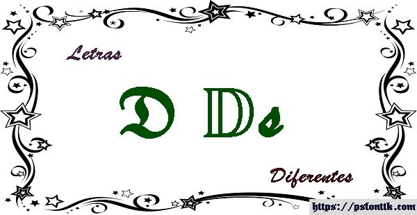 Letra D diferente