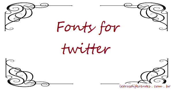 Fonts for twitter