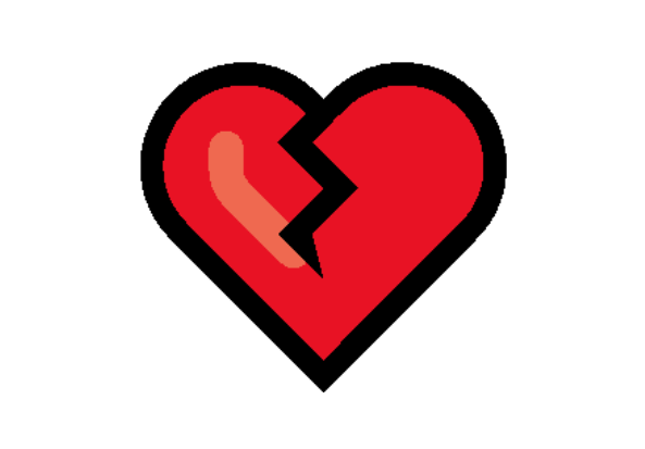 Emoji De Coração coração partido PNG