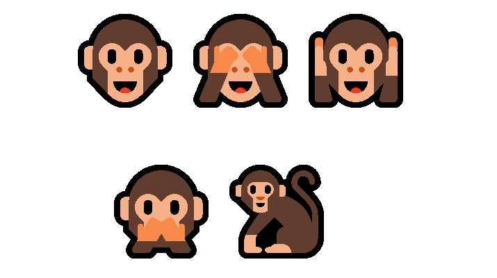 Monkey Closed Eyes Emoji