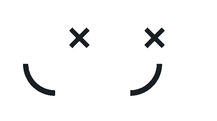 Smiley Face With x Eyes