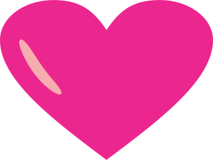 coração rosa png