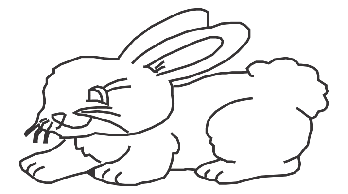 desenho de coelho para colorir