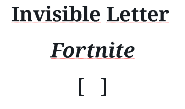 Invisible Letter