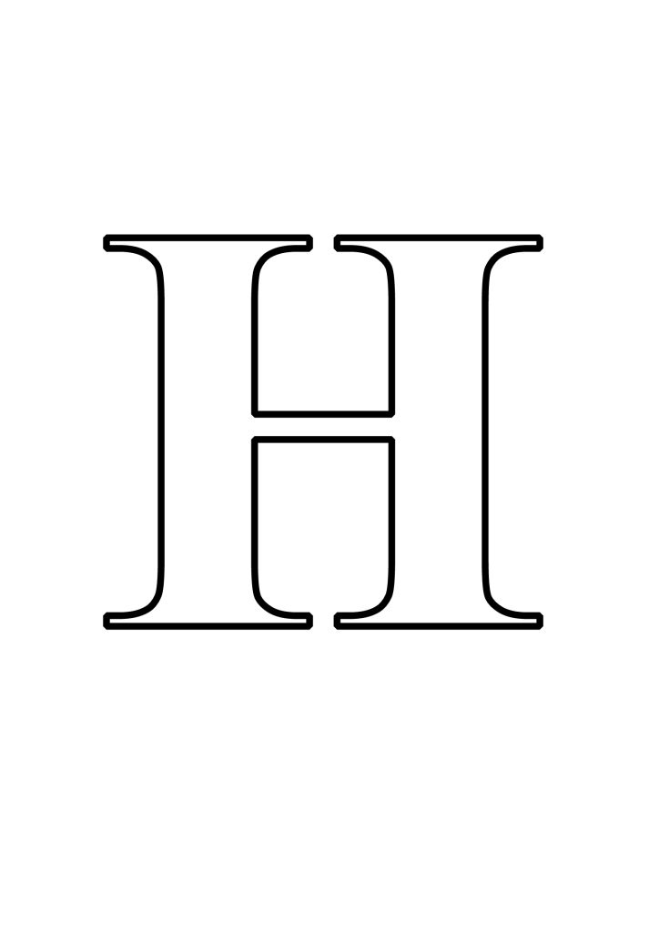 Letras H Para Imprimir