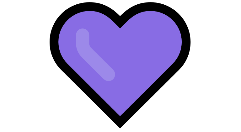 Coração Emoji PNG 💜