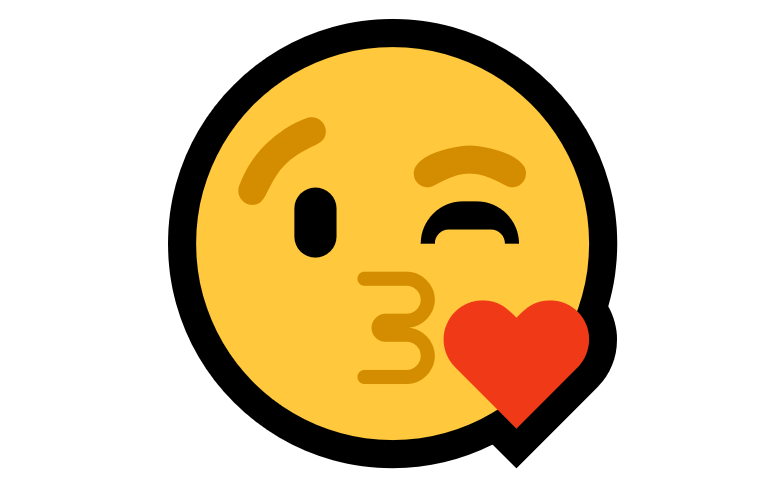 Coração Emoji PNG 😘