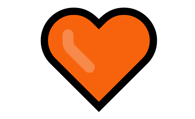 Coração Emoji PNG 🧡