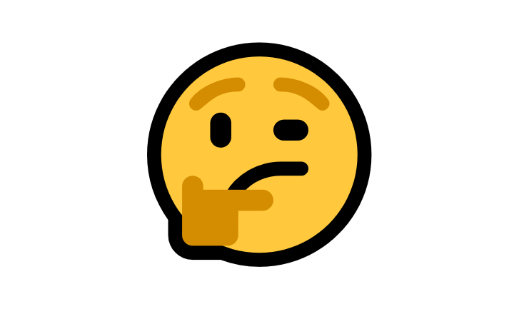 Emoji Pensativo PNG