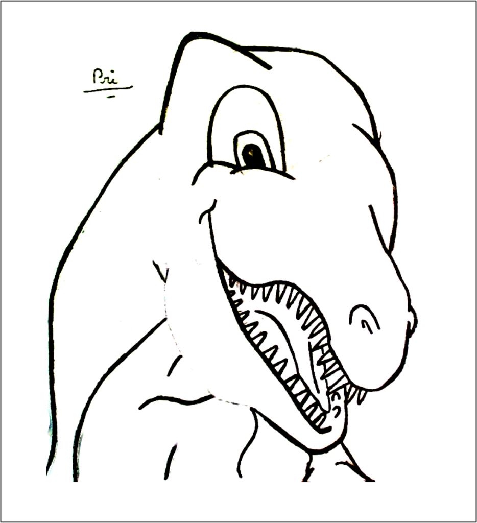 desenho de dinossauro para colorir