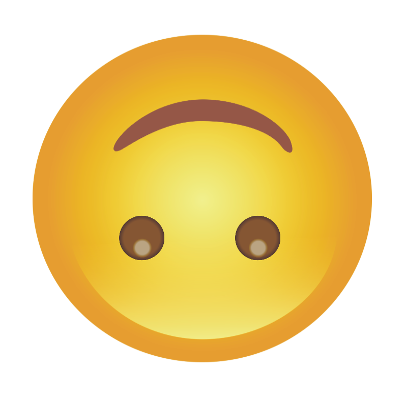 Emoji de Cabeça para Baixo