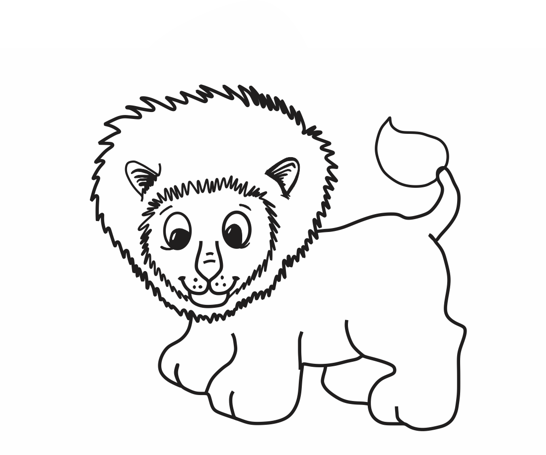 desenhos de leão para colorir