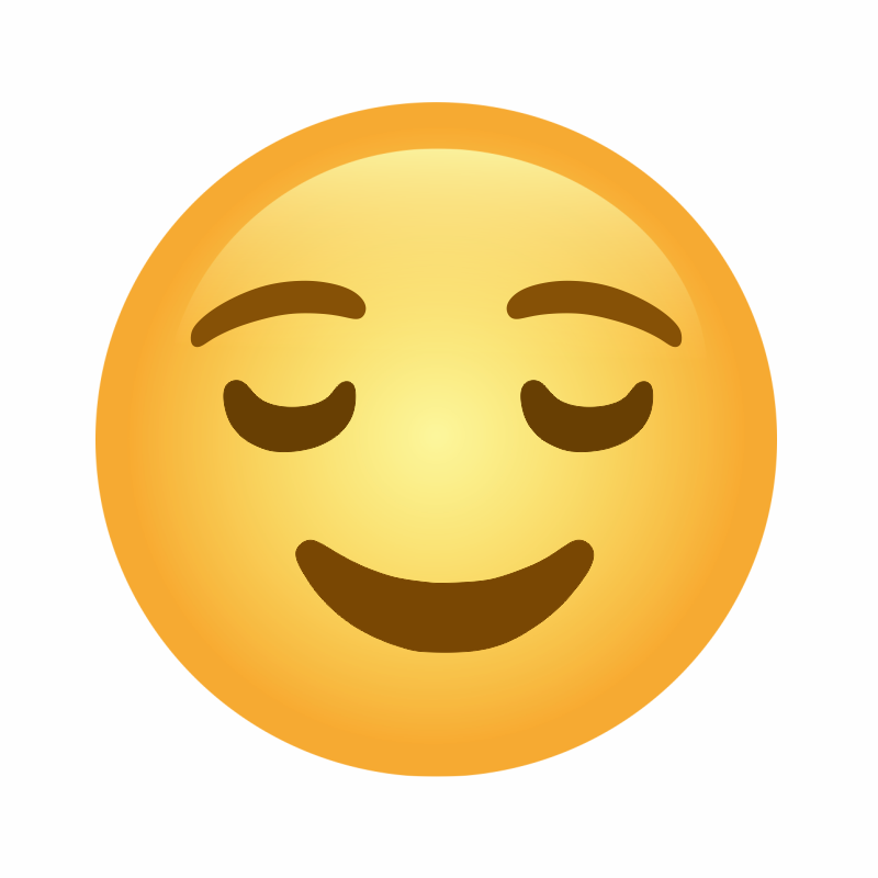 😌, Relieved Face Emoji
