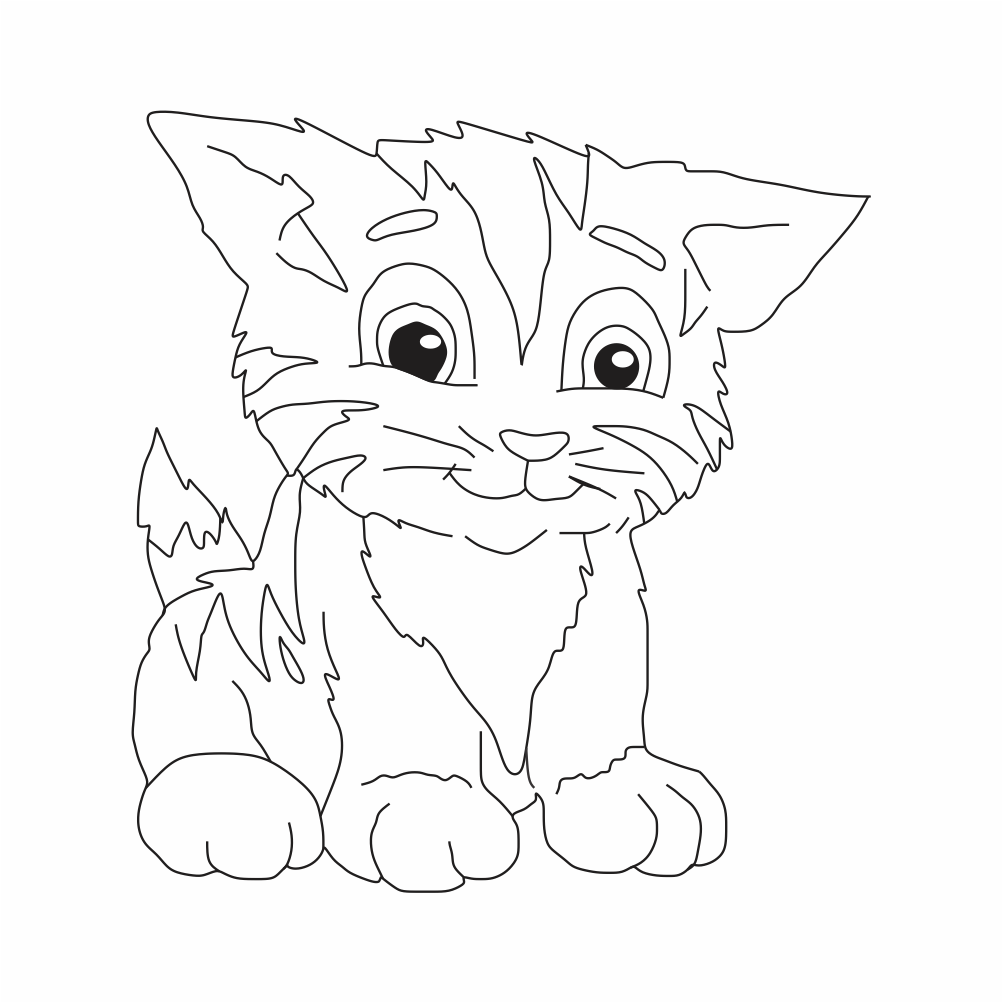 Imagens de Gatos para Colorir, desenho de gato para colorir