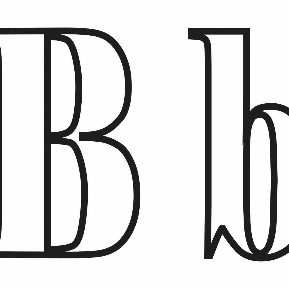 Moldes De Letras Grandes Para Imprimir Recortar Letter B Letter B Images