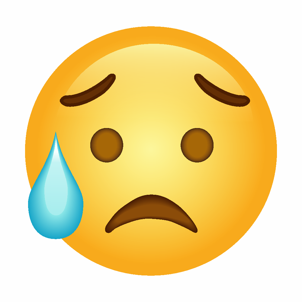emoji triste 😥