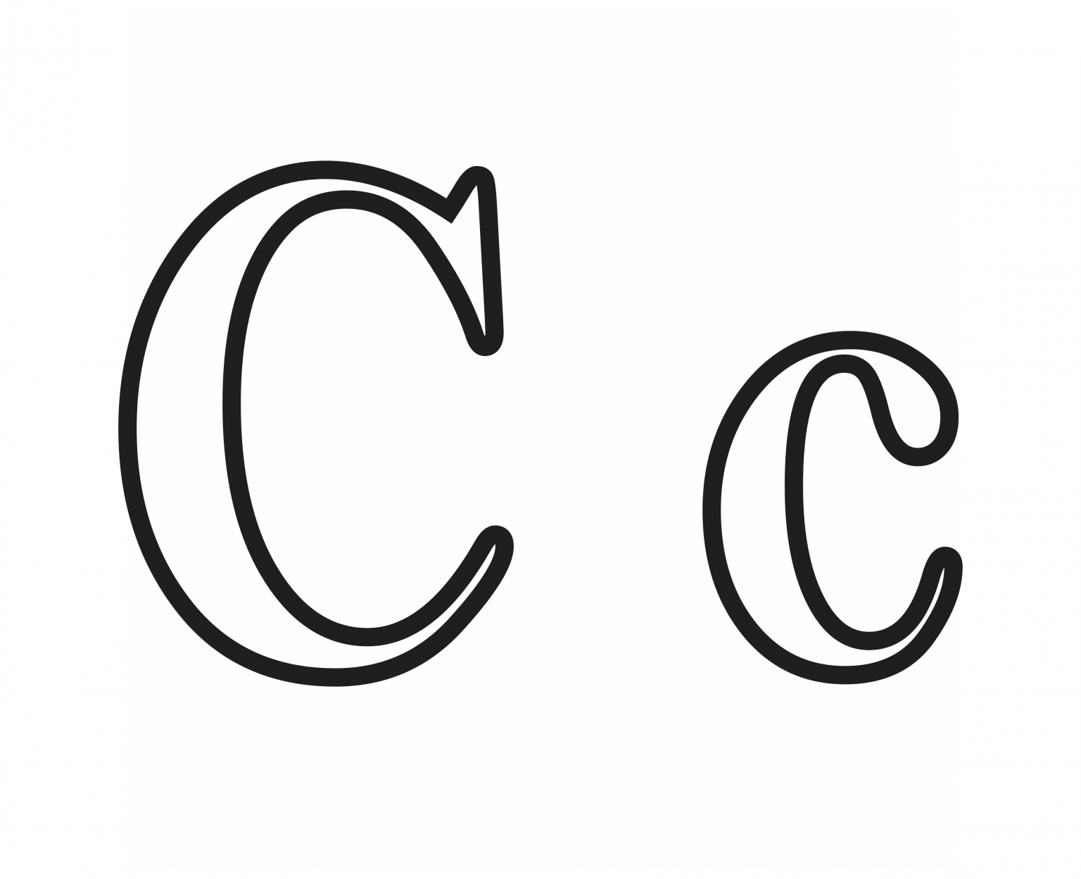 Molde Letra C Psfont Tk 