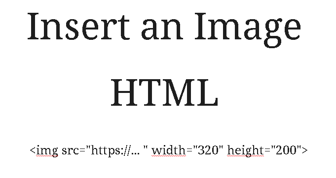 Insert an Image HTML