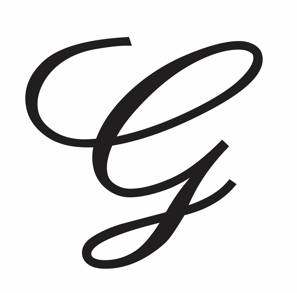 Capital g in cursive