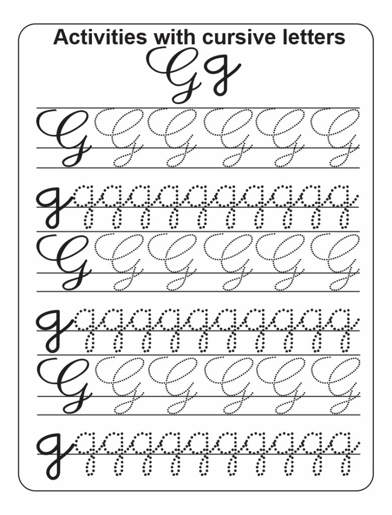 how to write a Cursive G