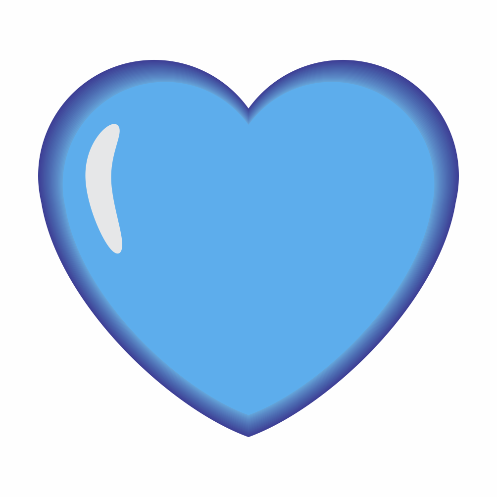 💙 Coração Azul Emoji