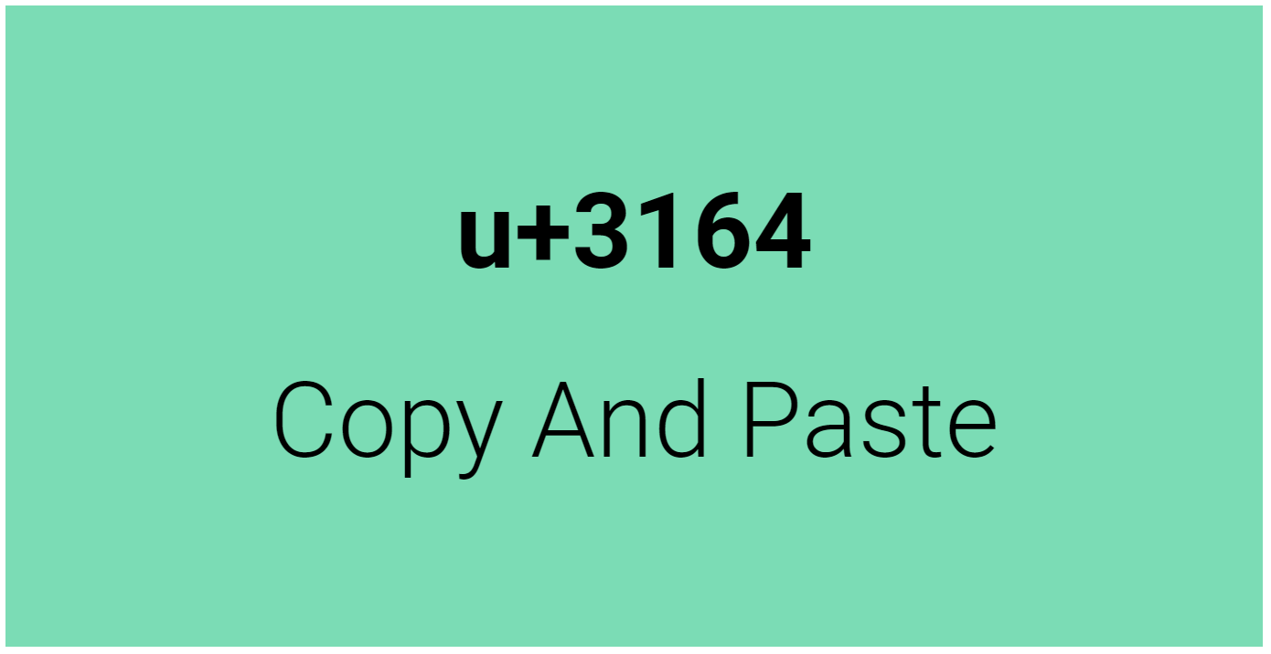U 3164 Copy And Paste Psfont Tk