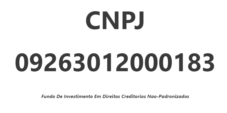CNPJ 009263012000183