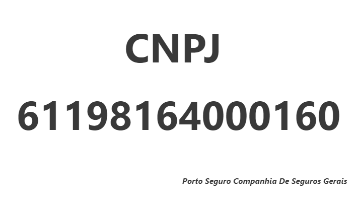 CNPJ 61198164000160