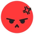 Emoji zangado tiktok