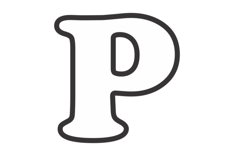 Letra p para imprimir - Psfont tk