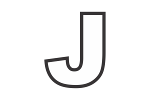 Letra J para imprimir - Psfont tk