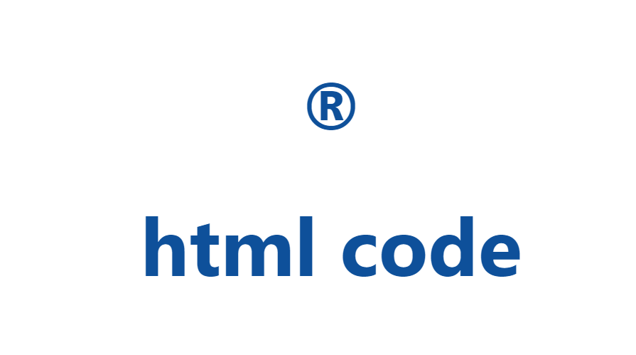 ® html code